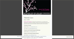 Desktop Screenshot of maidavalemassage.wordpress.com