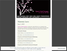Tablet Screenshot of maidavalemassage.wordpress.com