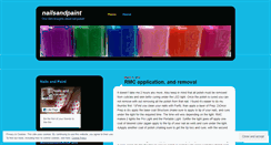 Desktop Screenshot of nailsandpaint.wordpress.com