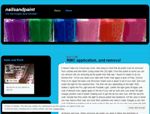 Tablet Screenshot of nailsandpaint.wordpress.com