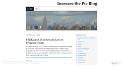 Desktop Screenshot of increasethepie.wordpress.com