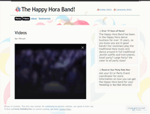 Tablet Screenshot of happyhoraband.wordpress.com