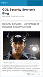 Mobile Screenshot of gglsecurity.wordpress.com