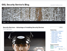 Tablet Screenshot of gglsecurity.wordpress.com