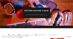 Desktop Screenshot of mothernaturesmaid.wordpress.com