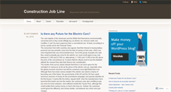Desktop Screenshot of constructionjobline.wordpress.com