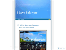 Tablet Screenshot of ilovepalawan.wordpress.com