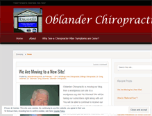 Tablet Screenshot of oblanderchiropractic.wordpress.com