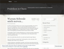 Tablet Screenshot of praktikoninchaos.wordpress.com