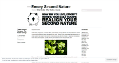 Desktop Screenshot of eusecondnature.wordpress.com