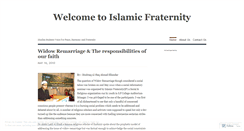 Desktop Screenshot of islamicfraternity.wordpress.com