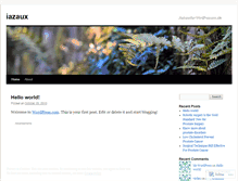Tablet Screenshot of iazaux.wordpress.com