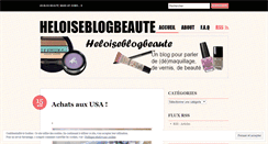 Desktop Screenshot of heloiseblogbeaute.wordpress.com