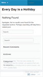 Mobile Screenshot of everydayisaholliday.wordpress.com