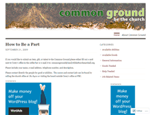 Tablet Screenshot of commongroundfbc.wordpress.com