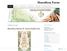 Tablet Screenshot of marathonfarm.wordpress.com