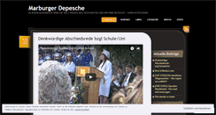 Desktop Screenshot of marburgerdepesche.wordpress.com