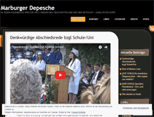 Tablet Screenshot of marburgerdepesche.wordpress.com