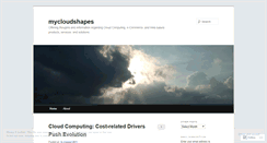 Desktop Screenshot of mycloudshapes.wordpress.com