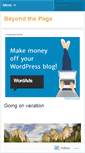 Mobile Screenshot of beyondthepage.wordpress.com