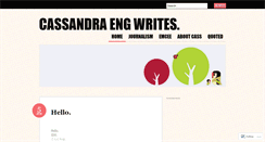 Desktop Screenshot of cassandraeng.wordpress.com