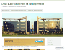 Tablet Screenshot of greatlakesgurgaon.wordpress.com