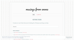 Desktop Screenshot of musingsfromemma.wordpress.com