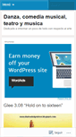 Mobile Screenshot of danzacomediamusicalyteatro.wordpress.com