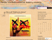 Tablet Screenshot of danzacomediamusicalyteatro.wordpress.com