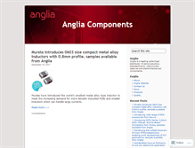 Tablet Screenshot of angliacomponents.wordpress.com