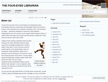 Tablet Screenshot of foureyedlibrarian.wordpress.com