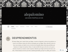 Tablet Screenshot of alepalomino.wordpress.com