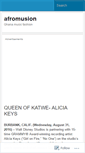 Mobile Screenshot of afromusion.wordpress.com