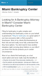 Mobile Screenshot of miamibankruptcycenter.wordpress.com