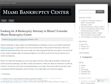 Tablet Screenshot of miamibankruptcycenter.wordpress.com