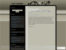 Tablet Screenshot of justcontent.wordpress.com