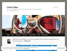 Tablet Screenshot of lennymaysay.wordpress.com