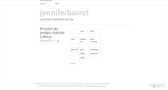 Desktop Screenshot of jenniferbarret.wordpress.com