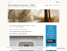 Tablet Screenshot of meetchristiansingles.wordpress.com