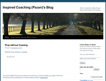 Tablet Screenshot of inspiredcoachingpazen.wordpress.com