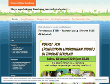 Tablet Screenshot of forumhijaubandung.wordpress.com