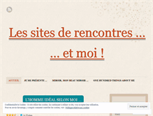 Tablet Screenshot of lessitesderencontresetmoi.wordpress.com