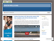 Tablet Screenshot of kristinwellsdad.wordpress.com