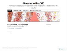 Tablet Screenshot of genniferwithag.wordpress.com