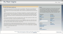 Desktop Screenshot of mymeanvagina.wordpress.com