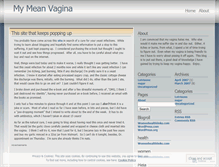 Tablet Screenshot of mymeanvagina.wordpress.com