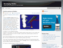 Tablet Screenshot of developingmoldeo.wordpress.com