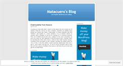 Desktop Screenshot of matacuero.wordpress.com