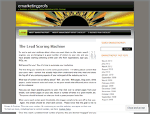 Tablet Screenshot of emarketingprofs.wordpress.com