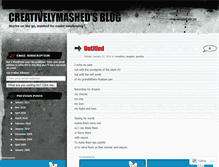 Tablet Screenshot of creativelymashed.wordpress.com